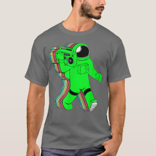 Bosstronaut Astronaut Boombox T-Shirt T-Shirt