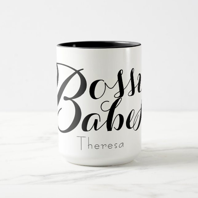 Bossy Babe Boss Customise Name Mug (Center)