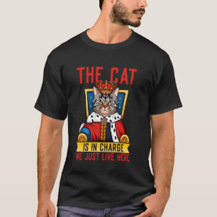 Bossy Cat Rules Funny Feline Attitude T-Shirt