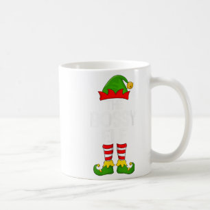 Bossy Elf Matching Family Elf Squad Girls Women Ch Coffee Mug