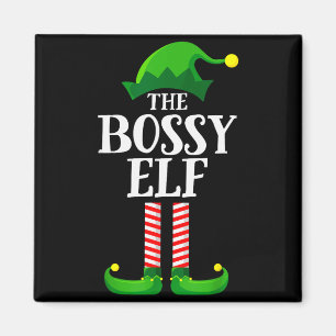 Bossy Elf Matching Family Group Christmas Party Py Magnet