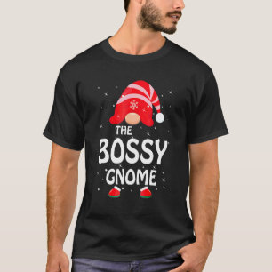Bossy Gnome Christmas Matching Family Pajama T-Shirt