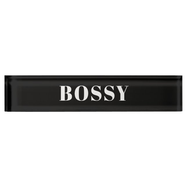 Bossy Nameplate (Front)
