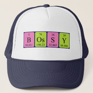 Bossy periodic table name hat