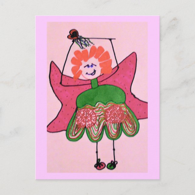 Bossy Saucy Fairy Postcard (Front)