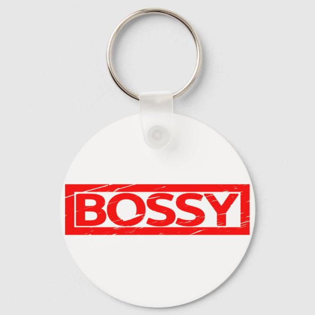 Bossy Stamp Key Ring (Front)