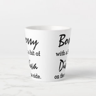Bossy With A Bit Of Diva Modern Trendy Latte Mug