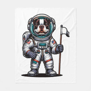 Bostie Astronaut Fleece Blanket