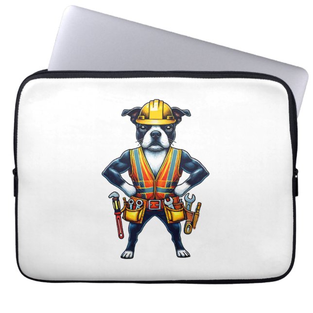 Bostie Astronaut Laptop Sleeve (Front)