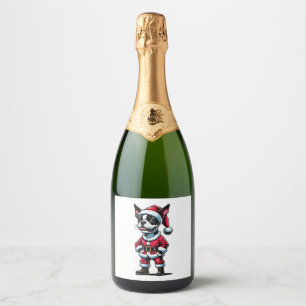 Bostie Santa Claus Sparkling Wine Label