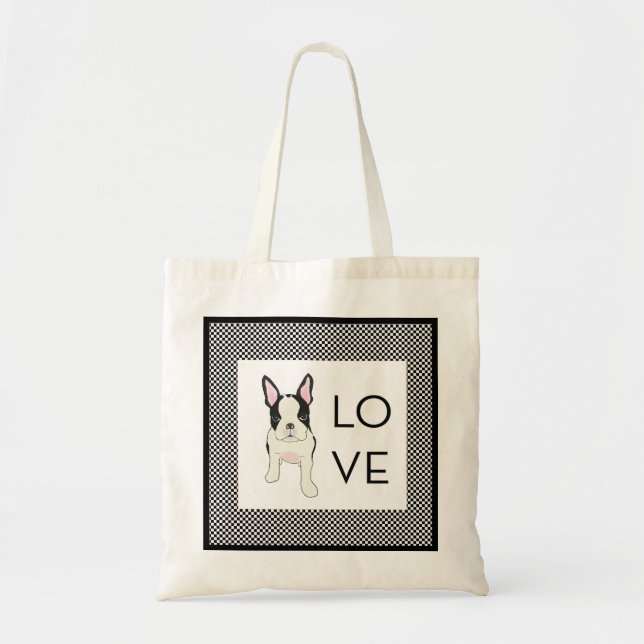 Bostie Tote - LOVE Bag (Front)