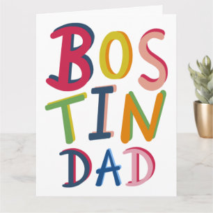 Bostin Dad Black Country Birthday or Father's Day  Card