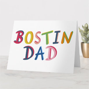 Bostin Dad Black Country Birthday or Father's Day  Card
