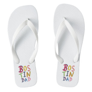 Bostin Dad Black Country Flip Flops Beach Footwear