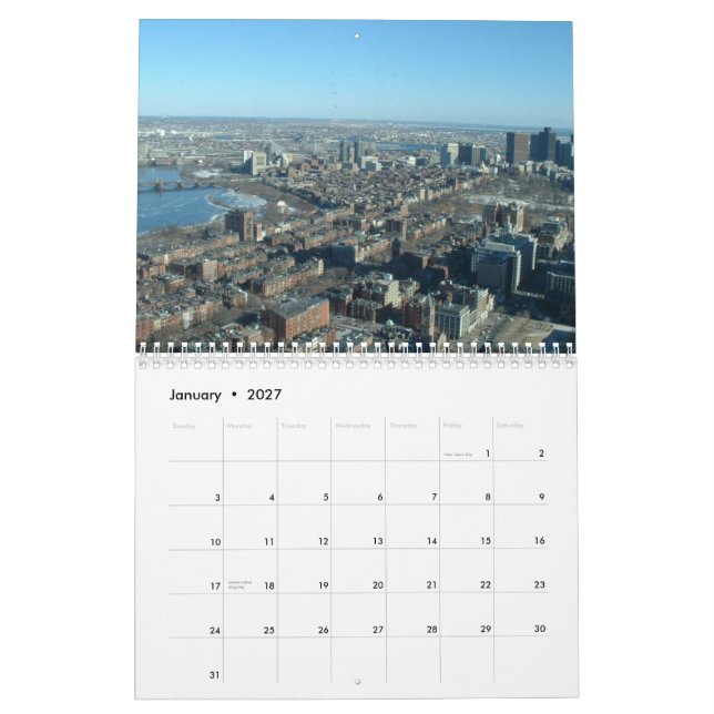 Boston 2010 calendar (Jan 2027)