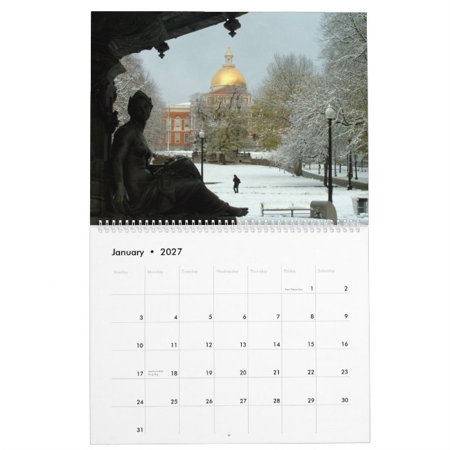 Boston 2010 calendar (Jan 2027)