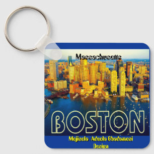 boston 2, Massachusetts - Customised Key Ring