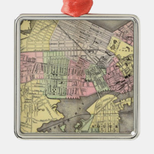 Boston 3 metal tree decoration