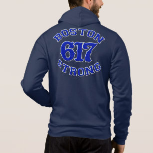 BOSTON 617 STRONG 3D Patch Hoodie