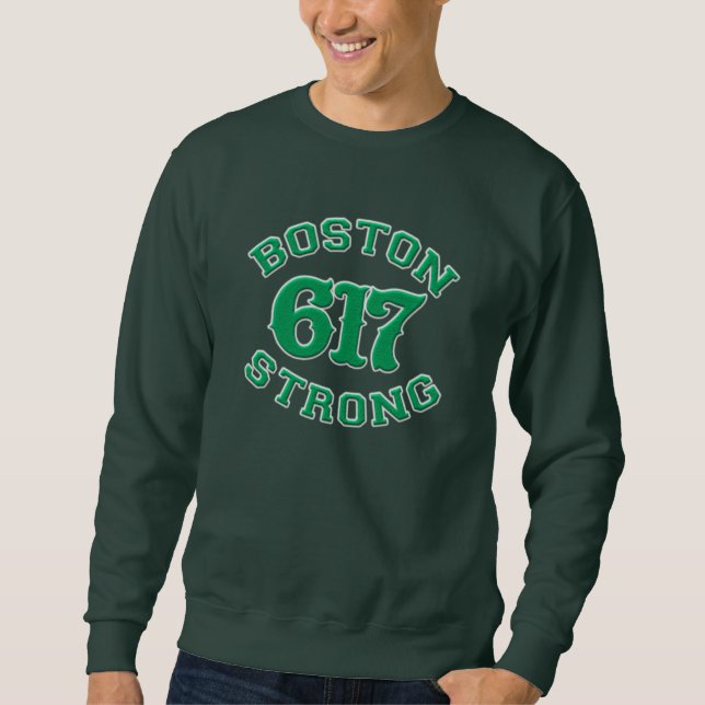 BOSTON 617 STRONG 3D Patch Sweatshirt (Front)