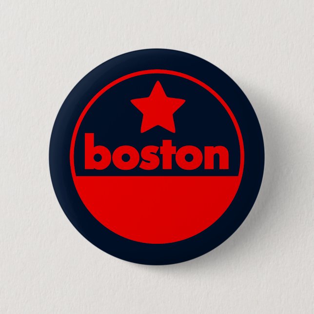 Boston 6 Cm Round Badge (Front)