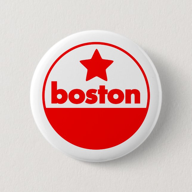 Boston 6 Cm Round Badge (Front)