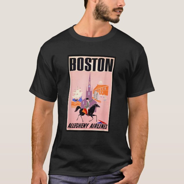 Boston American History Paul Revere Massachusetts  T-Shirt (Front)