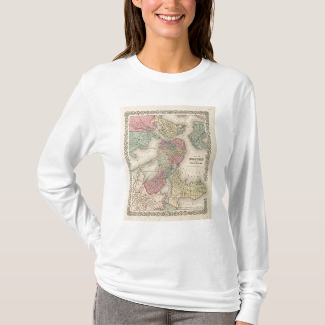 Boston and Adjacent Cities T-Shirt (Front)
