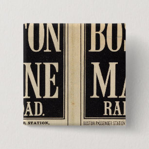 Boston and Maine Railroad 15 Cm Square Badge