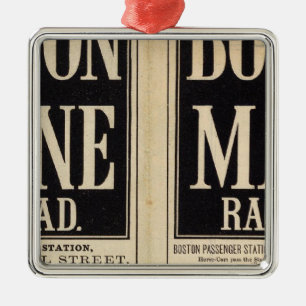 Boston and Maine Railroad Metal Tree Decoration