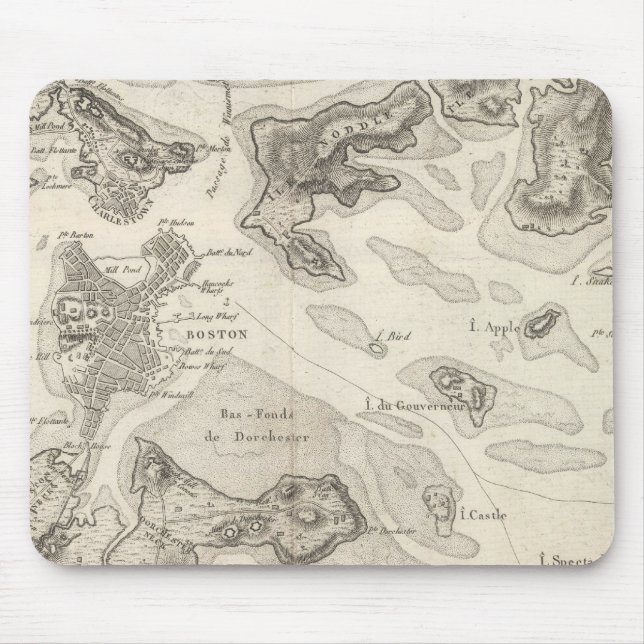 Boston and Surrounding Area Mouse Pad (Front)