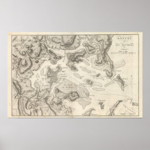 Boston and Surrounding Area Poster