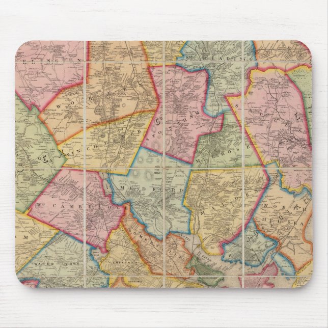 Boston and vicinity mouse pad (Front)