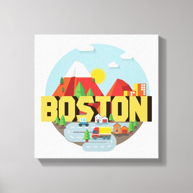 Boston As A Destination Canvas Print (Front)