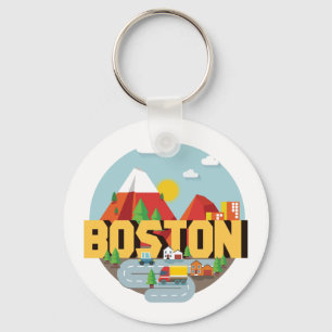 Boston As A Destination Key Ring