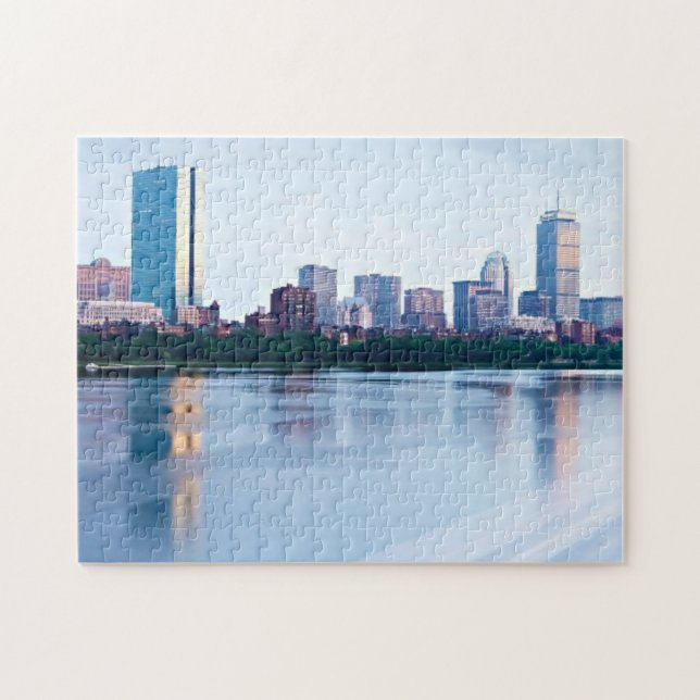Boston Back bay across Charles River Jigsaw Puzzle (Horizontal)