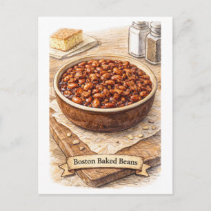 Boston Baked Beans (American Food Series) Postcard