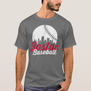 Boston Baseball Ball City Massachusetts Retro Vint T-Shirt