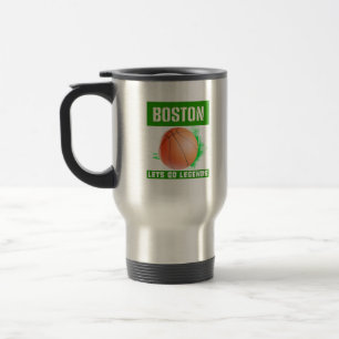 Boston Basketball Legends Travel Mug