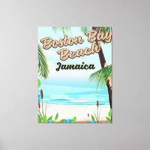 Boston bay beach, Jamaica Canvas Print