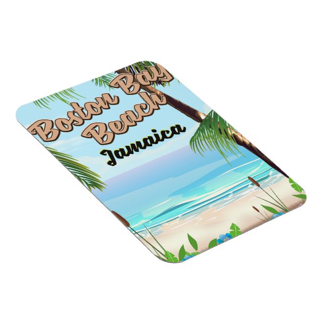 Boston bay beach, Jamaica Magnet (Right Side)