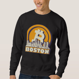 Boston Bitcoin Maximalist Bitcoin Boston Skyline Sweatshirt