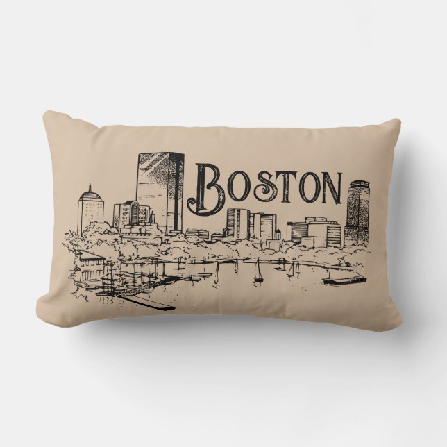 Boston Black and Tan Pillow (Front)