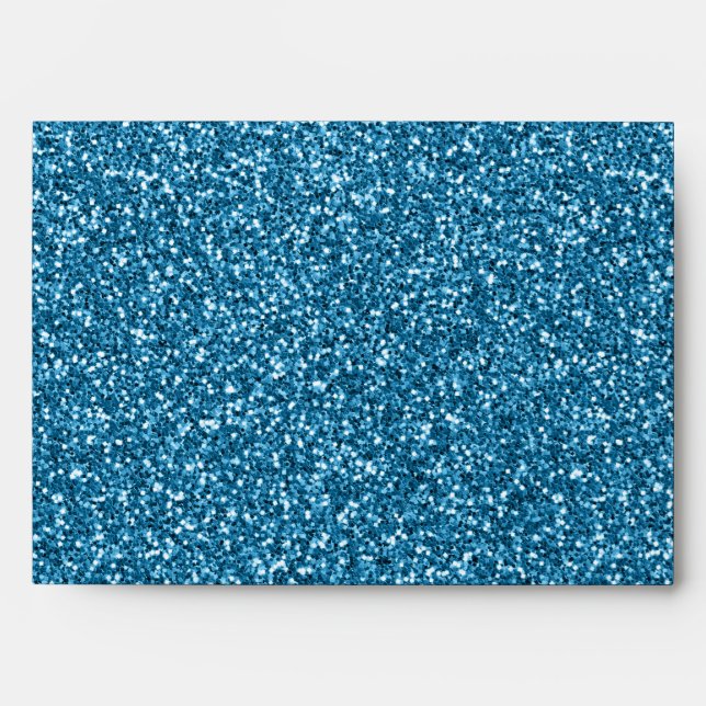 Boston Blue Glitter Envelope (Front)