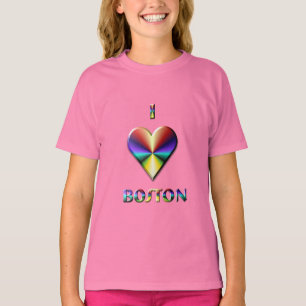 Boston -- Brown Blue & Gold T-Shirt