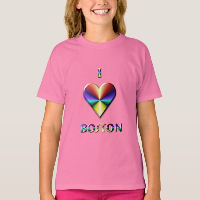 Boston -- Brown Blue & Gold T-Shirt (Front)