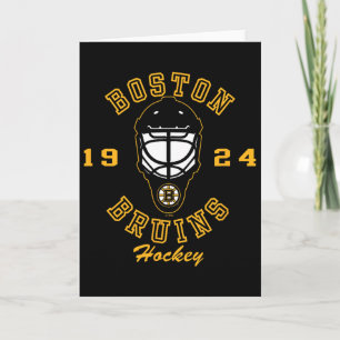 Boston Bruins Hockey Mask Black Officially License Card