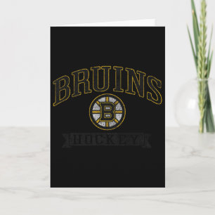 Boston Bruins Vintage Hockey Gray Officially Licen Card