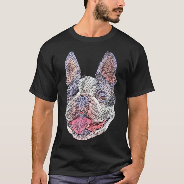 Boston Bull Terrier T-Shirt (Front)