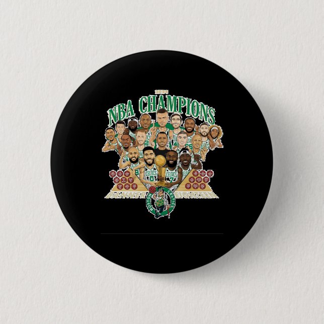 Boston Celtics Banner 18 (team Exclusive) Relaxed  6 Cm Round Badge (Front)